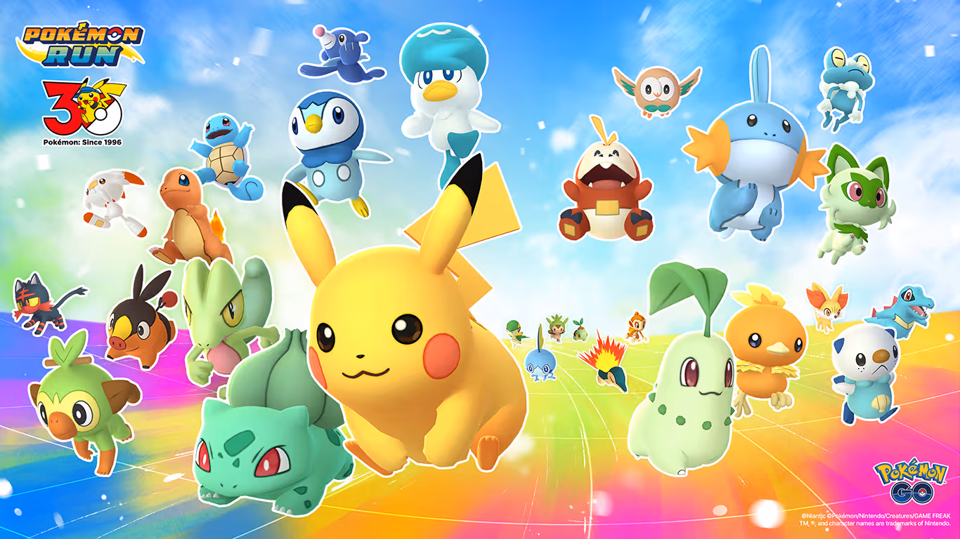 Ready, set, GO! Join the Pokémon RUN 30 event near you!